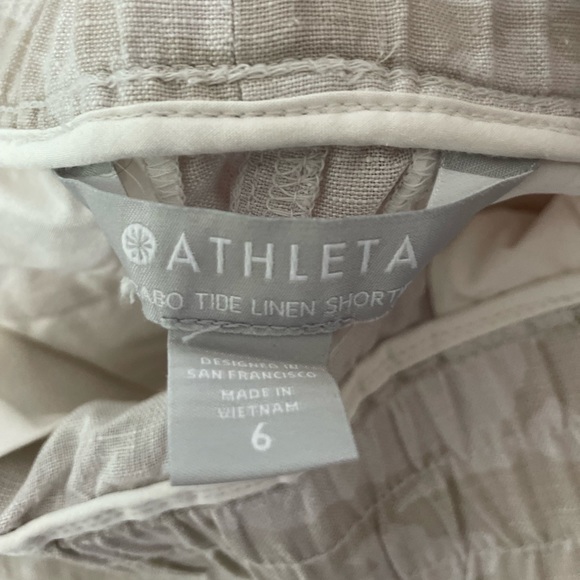Athleta Cabo Tide Linen shorts - Picture 4 of 5